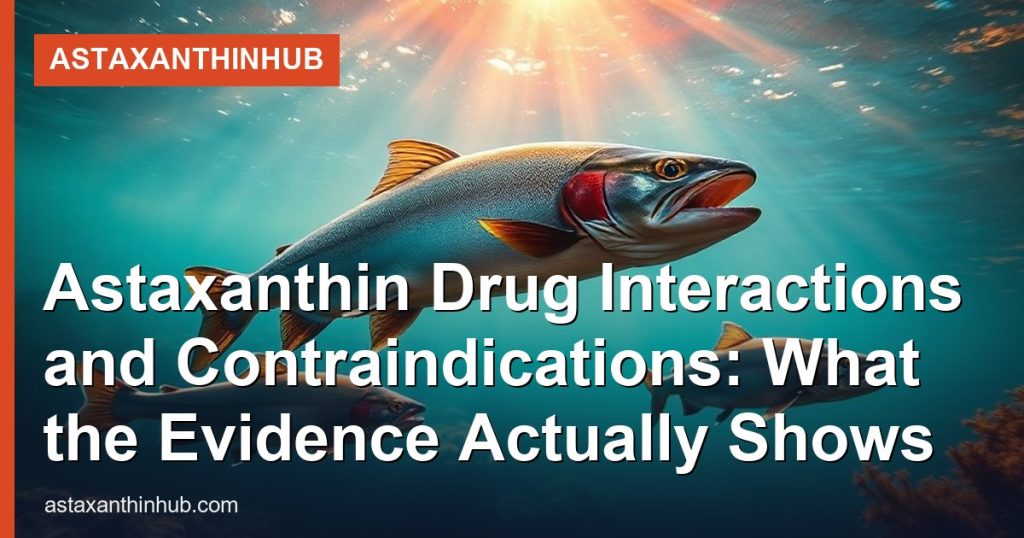 Astaxanthin Drug Interactions and Contraindications: What the Evidence Actually Shows - AstaxanthinHub