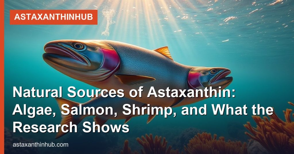 Natural Sources of Astaxanthin: Algae, Salmon, Shrimp, and What the Research Shows - AstaxanthinHub