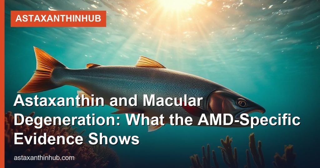Astaxanthin and Macular Degeneration: What the AMD-Specific Evidence Shows - AstaxanthinHub