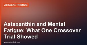 Astaxanthin and Mental Fatigue: What One Crossover Trial Showed