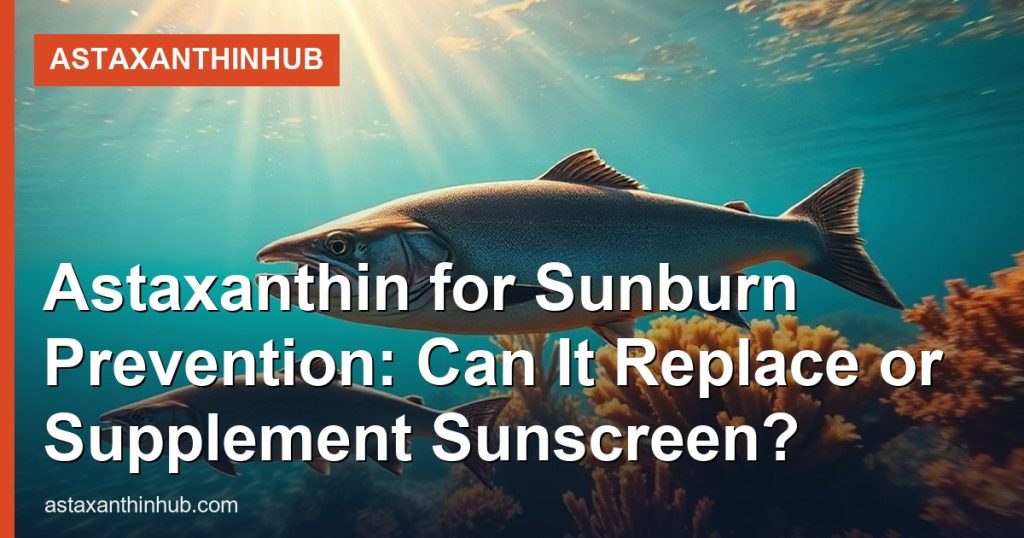 Astaxanthin for Sunburn Prevention: Can It Replace or Supplement Sunscreen? - AstaxanthinHub