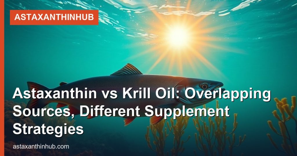 Astaxanthin vs Krill Oil: Overlapping Sources, Different Supplement Strategies - AstaxanthinHub